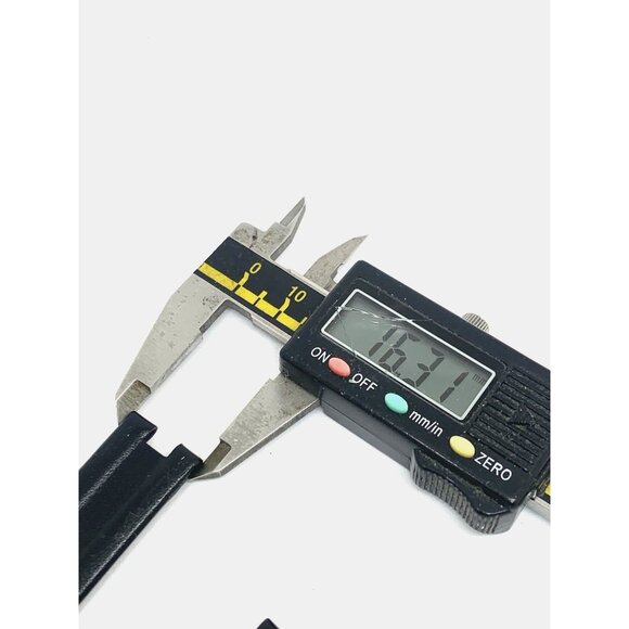 Rado Watch Replacement Band Black Leather Strap 16mm Notched Lug Gold Buckle - Picture 5 of 9